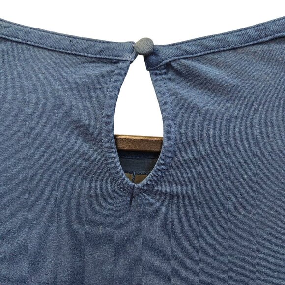 Soft Surroundings Women's L Teal Blue Long Sleeve Elastic Waist Pullover Knit To - Picture 3 of 10